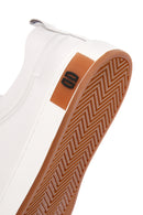Men's White Lace-up Leather Sneaker | Derimod Men's White Lace-up Leather Sneaker | Derimod
