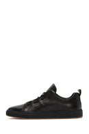 Men's Black Lace-up Leather Sneaker | Derimod Men's Black Lace-up Leather Sneaker | Derimod