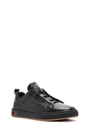 Men's Black Lace-up Leather Sneaker | Derimod Men's Black Lace-up Leather Sneaker | Derimod