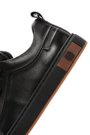 Men's Black Lace-up Leather Sneaker | Derimod Men's Black Lace-up Leather Sneaker | Derimod