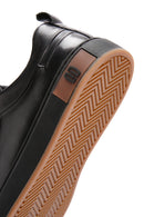 Men's Black Lace-up Leather Sneaker | Derimod Men's Black Lace-up Leather Sneaker | Derimod