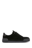 Men's Black Lace-up Leather Sneaker | Derimod Men's Black Lace-up Leather Sneaker | Derimod