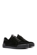 Men's Black Lace-up Leather Sneaker | Derimod Men's Black Lace-up Leather Sneaker | Derimod