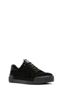Men's Black Lace-up Leather Sneaker | Derimod Men's Black Lace-up Leather Sneaker | Derimod
