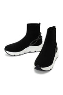 Derimod Zero Women's Black Stone High Top Sneaker | Derimod Derimod Zero Women's Black Stone High Top Sneaker | Derimod