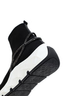 Derimod Zero Women's Black Stone High Top Sneaker | Derimod Derimod Zero Women's Black Stone High Top Sneaker | Derimod