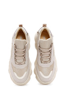 Kadın Bej Kalın Tabanlı Sneaker | Derimod Kadın Bej Kalın Tabanlı Sneaker | Derimod
