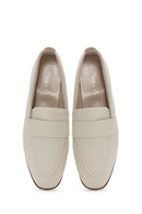 Kadın Krem Maskülen Loafer | Derimod Kadın Krem Maskülen Loafer | Derimod