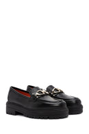 Derimod Gritti Kadın Siyah Toka Detaylı Deri Maskülen Loafer | Derimod Derimod Gritti Kadın Siyah Toka Detaylı Deri Maskülen Loafer | Derimod