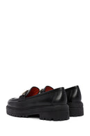 Derimod Gritti Kadın Siyah Toka Detaylı Deri Maskülen Loafer | Derimod Derimod Gritti Kadın Siyah Toka Detaylı Deri Maskülen Loafer | Derimod