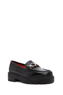 Derimod Gritti Kadın Siyah Toka Detaylı Deri Maskülen Loafer | Derimod Derimod Gritti Kadın Siyah Toka Detaylı Deri Maskülen Loafer | Derimod