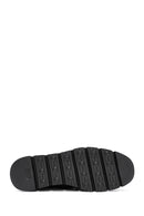 Women's Black Buckle Detailed Leather Comfort Loafer | Derimod Women's Black Buckle Detailed Leather Comfort Loafer | Derimod
