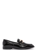 Women's Black Buckle Detailed Leather Masculine Loafer | Derimod Women's Black Buckle Detailed Leather Masculine Loafer | Derimod