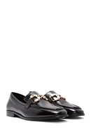 Women's Black Buckle Detailed Leather Masculine Loafer | Derimod Women's Black Buckle Detailed Leather Masculine Loafer | Derimod