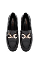 Women's Black Buckle Detailed Leather Masculine Loafer | Derimod Women's Black Buckle Detailed Leather Masculine Loafer | Derimod