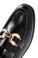 Women's Black Buckle Detailed Leather Masculine Loafer | Derimod Women's Black Buckle Detailed Leather Masculine Loafer | Derimod