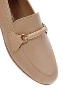 Kadın Pudra Toka Detaylı Deri Maskülen Loafer | Derimod Kadın Pudra Toka Detaylı Deri Maskülen Loafer | Derimod