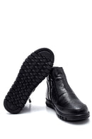 Woman Black Zip Closure Leather Comfort Boots | Derimod Woman Black Zip Closure Leather Comfort Boots | Derimod