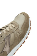 Women's Mink Lace-Up Leather Sneakers | Derimod Women's Mink Lace-Up Leather Sneakers | Derimod