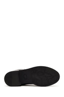 Women's Black Zippered Leather Comfort Boots | Derimod Women's Black Zippered Leather Comfort Boots | Derimod