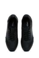 Women's Black Lace-Up Wedge Heel Sneakers | Derimod Women's Black Lace-Up Wedge Heel Sneakers | Derimod
