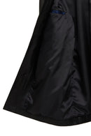 Ederson Men's Black Stand Collar Buttoned Leather Coat | Derimod Ederson Men's Black Stand Collar Buttoned Leather Coat | Derimod