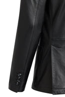 Dominic Erkek Siyah Blazer Deri Ceket | Derimod Dominic Erkek Siyah Blazer Deri Ceket | Derimod