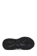 Kadın Siyah Bağcıklı Kalın Tabanlı Sneaker | Derimod Kadın Siyah Bağcıklı Kalın Tabanlı Sneaker | Derimod