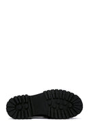 Kadın Siyah Deri Tokalı Maskülen Loafer | Derimod Kadın Siyah Deri Tokalı Maskülen Loafer | Derimod