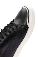 Men's Black Lace-up Leather Sneaker | Derimod Men's Black Lace-up Leather Sneaker | Derimod
