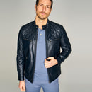 Adrian Men's Leather Jacket | Derimod Adrian Men's Leather Jacket | Derimod