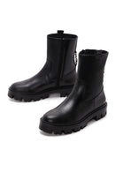 Women's Black Leather Zipper Classic Boots | Derimod Women's Black Leather Zipper Classic Boots | Derimod