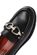 Derimod Gritti Kadın Siyah Toka Detaylı Deri Maskülen Loafer | Derimod Derimod Gritti Kadın Siyah Toka Detaylı Deri Maskülen Loafer | Derimod