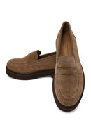 Women's Mink Suede Leather Loafer | Derimod Women's Mink Suede Leather Loafer | Derimod
