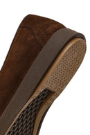 Kadın Kahverengi Tokalı Süet Deri Comfort Loafer | Derimod Kadın Kahverengi Tokalı Süet Deri Comfort Loafer | Derimod