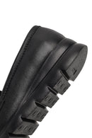 Women Black Wedge Heel Leather Comfort Loafer | Derimod Women Black Wedge Heel Leather Comfort Loafer | Derimod