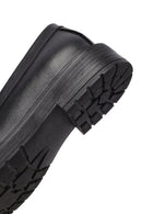 Women's Black Thick-Soled Leather Masculine Loafer | Derimod Women's Black Thick-Soled Leather Masculine Loafer | Derimod