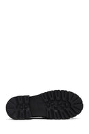 Woman Black Thick-Soled Leather Masculine Loafers | Derimod Woman Black Thick-Soled Leather Masculine Loafers | Derimod