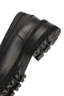 Woman Black Thick-Soled Leather Masculine Loafers | Derimod Woman Black Thick-Soled Leather Masculine Loafers | Derimod