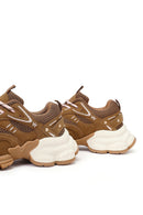 Kadın Camel Bağcıklı Kalın Tabanlı Sneaker | Derimod Kadın Camel Bağcıklı Kalın Tabanlı Sneaker | Derimod