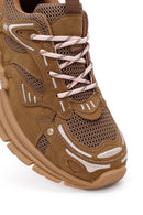 Kadın Camel Bağcıklı Kalın Tabanlı Sneaker | Derimod Kadın Camel Bağcıklı Kalın Tabanlı Sneaker | Derimod