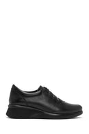 Woman Black Leather Comfort Shoes | Derimod Woman Black Leather Comfort Shoes | Derimod