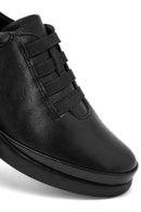 Woman Black Leather Comfort Shoes | Derimod Woman Black Leather Comfort Shoes | Derimod