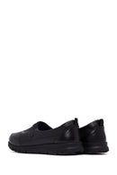 Woman Black Stone Detail Leather Comfort Shoes | Derimod Woman Black Stone Detail Leather Comfort Shoes | Derimod