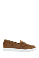 Women's Brown Suede Leather Loafer | Derimod Women's Brown Suede Leather Loafer | Derimod