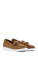 Women's Brown Suede Leather Loafer | Derimod Women's Brown Suede Leather Loafer | Derimod