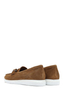 Women's Brown Suede Leather Loafer | Derimod Women's Brown Suede Leather Loafer | Derimod