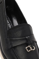 Kadın Siyah Deri Comfort Loafer | Derimod Kadın Siyah Deri Comfort Loafer | Derimod