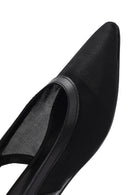Women's Black Open Back Ballerinas | Derimod Women's Black Open Back Ballerinas | Derimod