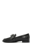 Kadın Siyah Tokalı Deri Maskülen Loafer | Derimod Kadın Siyah Tokalı Deri Maskülen Loafer | Derimod